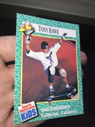Tony Hawk 1990 Sports Illustrated Si S.  I.  For Kids 152 Rookie Card Rc
