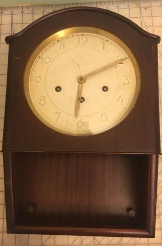 Antique German Wall Clock Junghans /for Parts