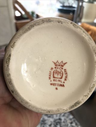 RH Royal Wettina antique Vase marked Austria hand painted porcelain 3