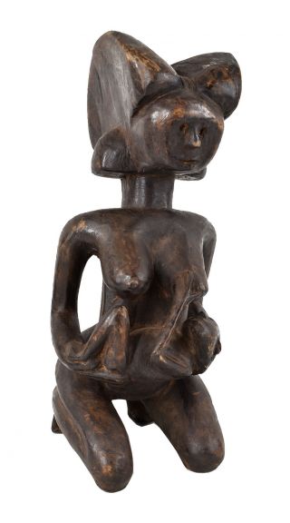 Mwana Hiti Female Figure With Child Tanzania African Art