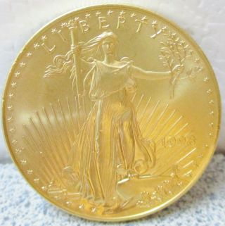 1998 American Gold Eagle 1 Oz Fine Gold Uncirculated $50 Bullion