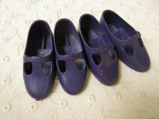 Mismatched Purple Mary Jane Shoes For Ideal Velvet Mia Dina - Crissy Doll