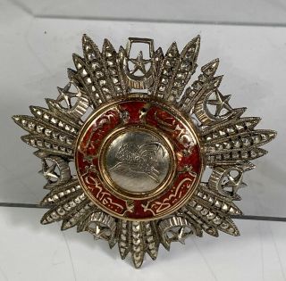 Antique Turkish Ottoman Empire Military Silver Medal Order of Medjidie 3