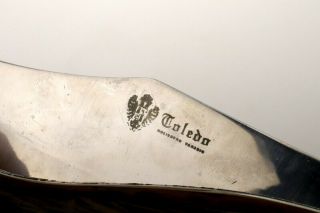 Antique Spanish NAVAJA Folding Knife,  Blade Marked TOLEDO & Two - Headed Eagle 2