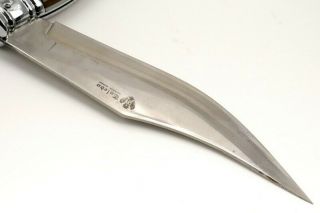 Antique Spanish NAVAJA Folding Knife,  Blade Marked TOLEDO & Two - Headed Eagle 4