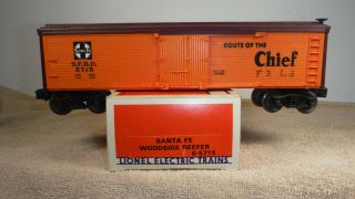 Lionel 5715 Santa Fe Wood Sided Reefer " O " C - 7 Box Boys & Girls