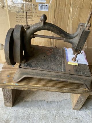 Antique 1877”Dolly Varden Johnson Clark Hand Crank Sewing Machine 6