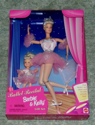 Vintage Barbie Doll Boxed 1997 Ballet Recital Barbie & Kelly