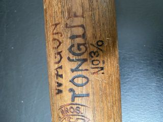 Early Antique Spalding Wagon Tongue wood baseball Bat 34 inch 2