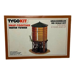 Tyco Kit Ho Scale Snap - Together Water Tower 7769 Railroad Train Display