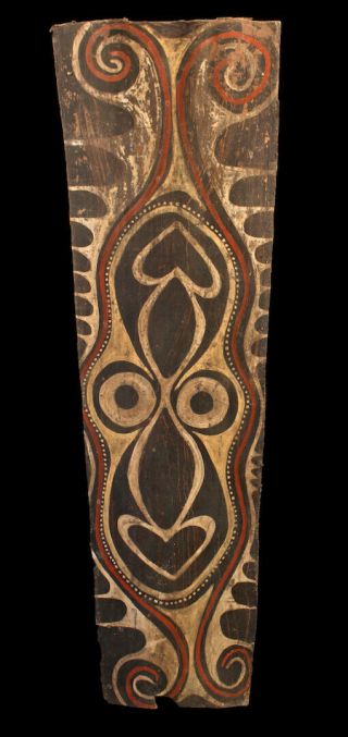 Ecorce Peinte Kwoma,  Painted Sago Bark Ceiling,  Oceanic Art,  Papua Guinea