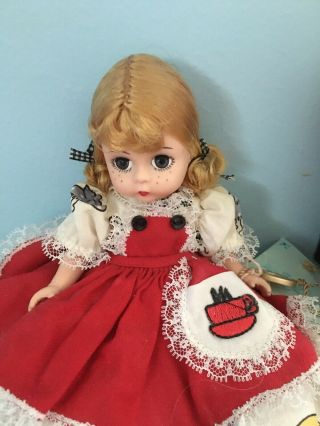 Madame Alexander 8” Vintage Doll.  Freckles With Red And White Dress