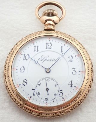 Antique 16s Illinois Special Grade 174 17 Jewel Gold Filled Pocket Watch