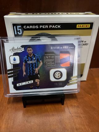 2020 - 21 Panini Chronicles Absolute Soccer Tools Of The Trade 9/10 Stefan De Vrij