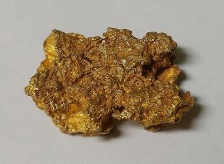 Large Native Gold Nugget 42.  8 Grams 1.  375 Ounces California Specimen No Quartz