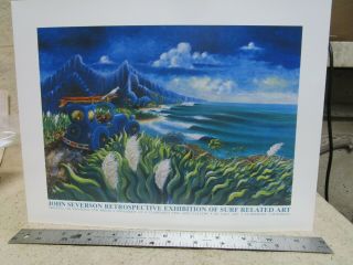 John Severson Movie Poster / Retrospective Surf Art Exhibit / Litho Surfer Print