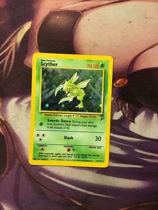 Scyther - 26/64 - Rare 1st Edition Near Jungle Pokemon