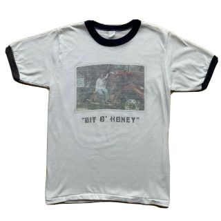 Vintage Trucker Shirt Small White Ringer Bit O Honey Truckers Only America Biker