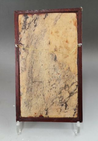 A very fine Chinese 18C wood/mother of pearl plaque - Qianlong 6