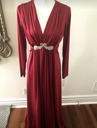 Vintage 70’s 1970’s Long Maxi Dress With Exquisite Detailing.