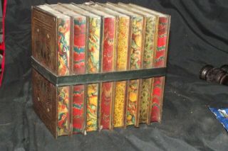 Antique Huntley & Palmers Book Biscuit Tin Literature attic find 3