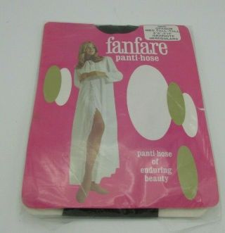Fanfare Panti - Hose Opaque Med/ Tall Graphite Irregulars Vintage 1970 