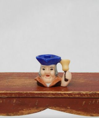Vintage Carol Pongracic Town Crier Toby Mug Artisan Dollhouse Miniature 1:12