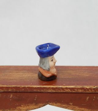 Vintage Carol Pongracic Town Crier Toby Mug Artisan Dollhouse Miniature 1:12 3