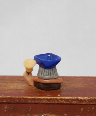 Vintage Carol Pongracic Town Crier Toby Mug Artisan Dollhouse Miniature 1:12 4