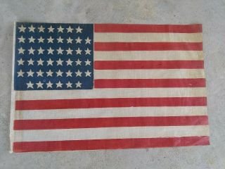 Antique 45 Star American Parade Flag Utah 1896