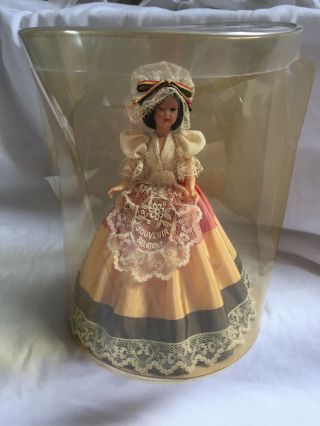 Vintage Large Belgium Traditional Costume Souvenir Doll 8 Inch Boxed