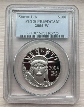 2004 - W $100 Platinum Eagle Pr69dcam Pcgs Best Prices On Ebay