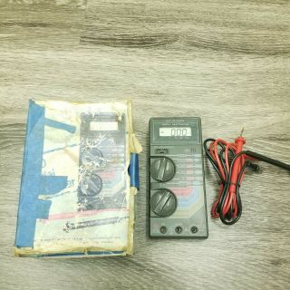 Vintage Micronta Radio Shack Lcd Digital Multimeter 22 - 185a W/ Box
