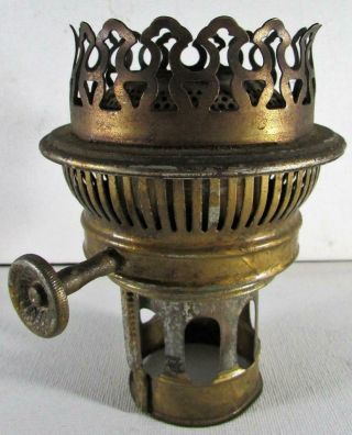 Antique Kerosene Oil Lamp Center Draft Burner Rayo B&h Miller Bradley Hubbard