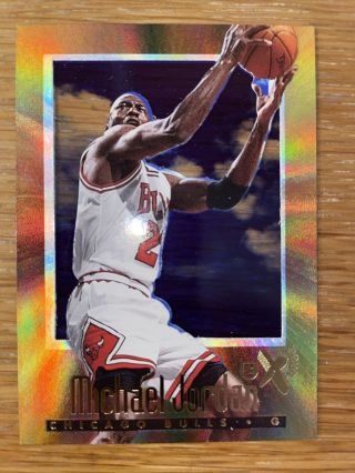 1996 - 97 Ex2000 Michael Jordan 9 Goat Hof Chicago Bulls Rare Owner
