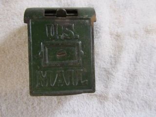 Antique Vintage Cast Iron U.  S.  Mail Box Coin Bank