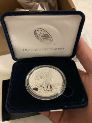 American Eagle 2019 One Ounce Silver Enhanced Reverse Proof Coin,  19xe In Hand