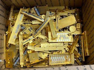 9.  12 Lbs Gold High - Yield Scrap,  Laser Parts Gold Recovery Gold Scrap