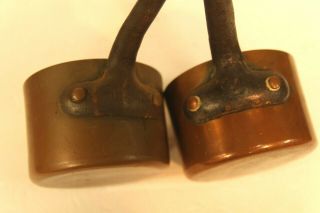 2 Duparquet Huot & Moneuse Antique Copper Pots D.  H.  & M.  Co NY Hand Hammered NYC 6