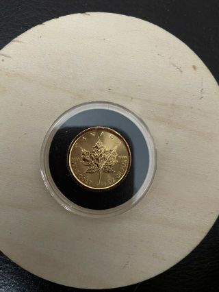 1 - 1/4 Oz 2020 Canadian Maple Leaf Gold Coin.  9999 Pure.