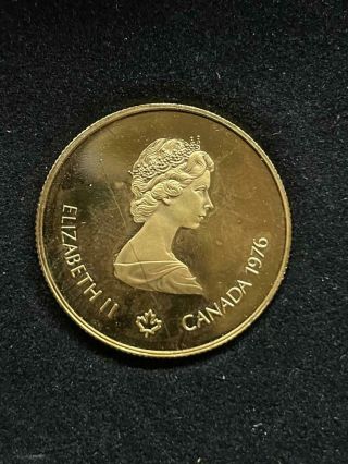 1976 Canada 1/2 Oz Agw Olympic Gold Proof $100 Coin