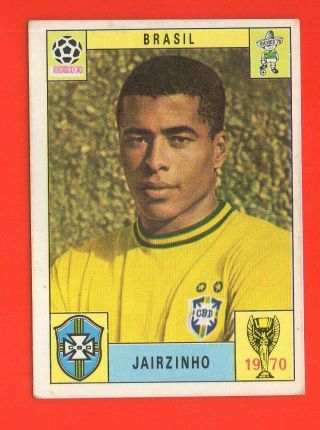Jairzinho Brazil Rare Sticker Panini Mexico 70 Intern.  Version See Photo