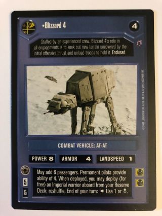 Star Wars Ccg - Blizzard 4 (reflections 3)