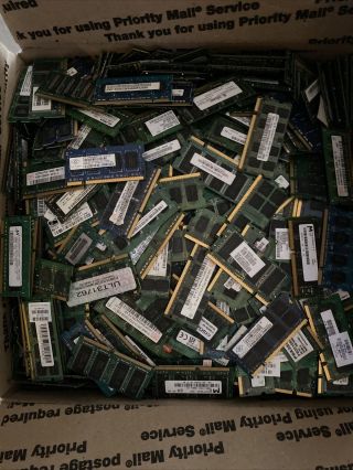 25,  / - Pounds Scrap Laptop Memory For Gold Recovery (contains All Laptop Ram)