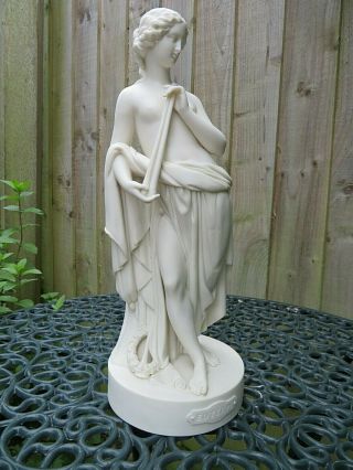 Antique 19thc B B W & Moore Parian Semi Naked Female Figure C1860 Muse Of Music