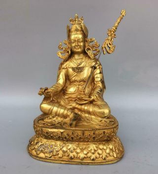 Old Rare Chinese Copper Gilding Statue Buddha (k1067)