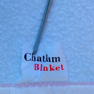 Vintage Chatham Acrylic Blanket Shabby Chic Pink Roses Satin Trim 68” X 82” 3