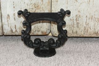 Antique Vintage Cast Iron Ornate Boot Scraper 7 " With Mounting Holes