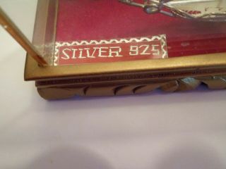 Miniature Chinese Silver 925 Filigree Junk/Boat in Glass Case 3