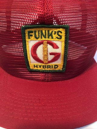 Vintage Funks G Hybrid Patch SnapBack Trucker Hat Cap K Brand Red Seed Company 2
